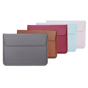 Portátil y duradero 11 13 15 pulgadas Apple Laptop Sleeve Business PU Sobre Bolsa para viajes Transporte Forro de cuero simple - Product Image 1