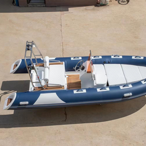 Nervure gonflable en PVC Yacht de sport à grande vitesse 1.2mm d'épaisseur conception pliante rigide pour les eaux de l'océan lac pêche matériau Hypalon stable - Product Image 3
