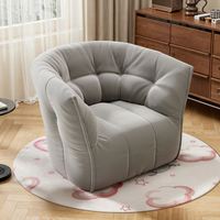 Fauteuil de salon moderne, fauteuil inclinable rond individuel, fauteuil de jeu paresseux en forme de citrouille pour chambre et salon