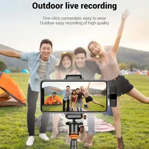 Smart Home <b>Microphone</b> for Android Cameras <b>Wireless</b> <b>Microphone</b> for Interviews Vlog Noise Cancelling Lavalier <b>Microphone</b> - Product Image 4
