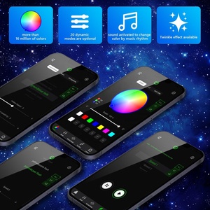 Kit de plafond étoilé JINXIN 50w Rgbw avec effet musical, éclairage intérieur, câble en fibre optique, éclairage de <span class=keywords><strong>ciel</strong></span> étoilé - Product Image 2