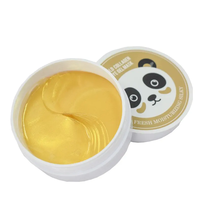 Private Label 24k oro bellezza collagene maschera per gli occhi Gel idratante idrogel Eye pad occhiaie occhiaie occhiaie alghe sotto gli occhi