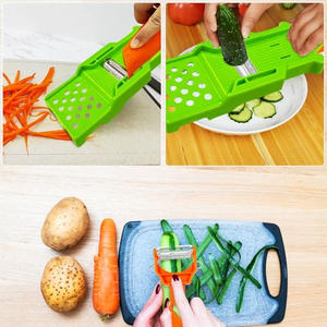 Éplucheur de légumes 3-en-1 en forme de Y avec lame dentelée pour julienne |   Éplucheur de fruits et de pommes de terre PP Kitchen |   Accessoires de cuisine, gadgets de cuisine - Product Image 3