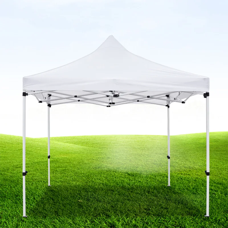 White Plastic Printing Tent Canopy Awning Outdoor Rainproof Folding Sunshade No Frame Surrounding Cloth Stall Advertising