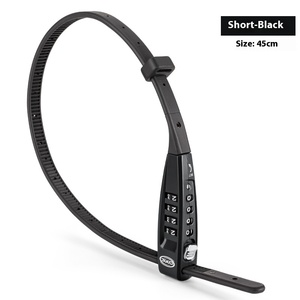 Candado de bicicleta portátil CXWXC con bloqueo de casco ajustable, aleación de Zinc y accesorios para montar en <span class=keywords><strong>Cable</strong></span>