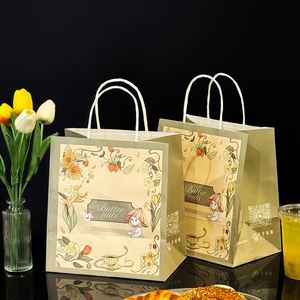 Bolsas de Papel Kraft Ecológicas Personalizadas para Supermercados, para Empacar Postres, Café y Pasteles, para Promociones en Tiendas - Product Image 5
