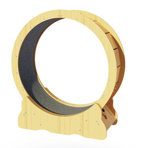 Rueda de ejercicio para mascotas, estructura de escalada, rueda de madera para gatos y hámsteres, cinta de correr para gatos - Product Image 4