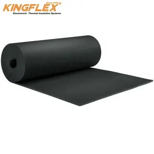 Thermal & fireproof flexible foam rubber insulation sheet roll for HVAC system