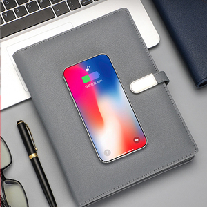 A5 Đa Chức Năng Không Dây <span class=keywords><strong>S</strong></span>ạc Máy Tính Xách Tay PU Kinh Doanh Loose-Leaf Thông Minh Nhật Ký Máy Tính Xách Tay 8000MAh Ngân Hàng Điện Tạp Chí Với <span class=keywords><strong>USB</strong></span> - Product Image 3