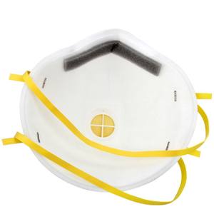 FFP2 masker debu kain tidak ditenun, 3 lapis kuning, masker debu 20 pak katup pernapasan setengah wajah, masker hidung industri PM2, 5 perlindungan Gratis - Product Image 2