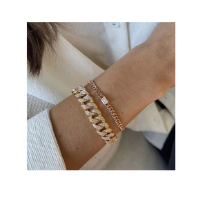 Pulsera de diamante Natural de oro de 18k, joyería de alta calidad, Diamante redondo ostentoso, hecho a medida, producción rápida - Product Image 3