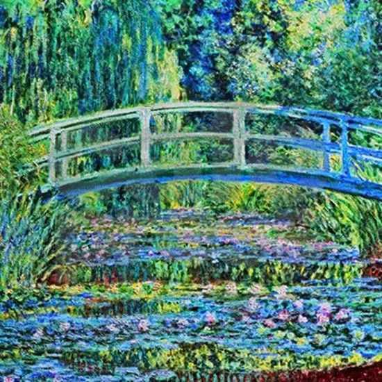 A lagoa do lírio de água por Claude Monet reprodução da pintura a óleo famosa impressão handmade pintura da arte da parede na lona