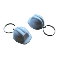 Porte-clés mini-chapeau de sécurité en plastique personnalisé en gros Porte-clés casque de sécurité créatif avec logo