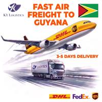 Meilleur agent maritime pour la Guyane, service logistique, transitaire Chine vers New Amsterdam, fret express maritime et aérien, service FCL DDP