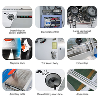 Scie à panneaux automatique de précision, nouveau modèle horizontal pour la découpe de panneaux MDF et de contreplaqué, usage domestique avec composant moteur central