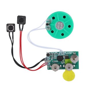<strong>Mini</strong> Recordable Sound Module 30s Voice Recording Chip Push Buttons For Greeting Cards DC Input Type <strong>Speaker</strong> Acoustic Components - Product Image 5