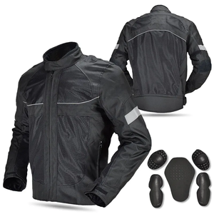 Ropa de Motociclismo Personalizada, Chaqueta de Motociclismo Impermeable y Reflectante para Hombre, Resistente al Viento - Product Image 1