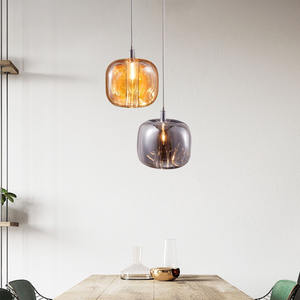 Lampu kristal mewah, lampu gantung kaca Modern dan sederhana kreatif kamar tidur lampu liontin samping tempat tidur restoran - Product Image 6