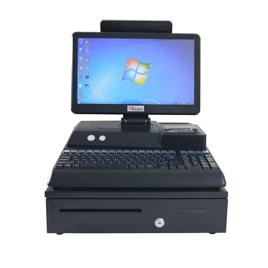 Nhà Máy Trực Tiếp Bán Hệ Thống Cửa Sổ Màn Hình Kép Tốt Nhất Tiền Mặt Truy Cập Pos Terminal Windows7