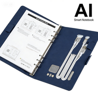 Set de Regalo de Cuaderno Inteligente con IA y Activación por Voz de Lujo, con Banco de Energía de 8000 mAh, Logotipo Personalizado, Artículos de Oficina Corporativos