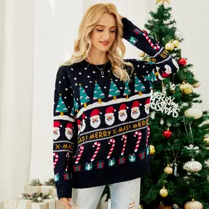 Modèle d'usine pull de Noël Weihnachtspullover pull tricoté pull de Noël moche pull de Noël unisexe