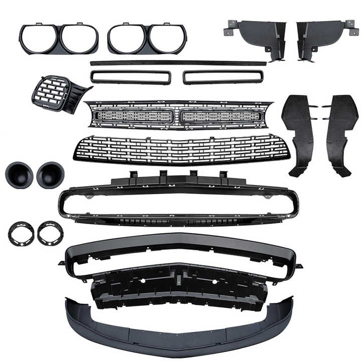 Front Bumper Upper Grille Mesh For Scat Pack 2020-2023 BK, Dodge