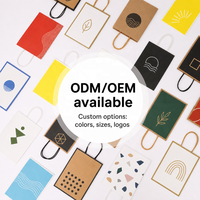 Sacs en papier kraft personnalisés OEM/ODM - Sacs de courses à poignées torsadées haute résistance pour le commerce de détail, les plats à emporter et les cadeaux promotionnels