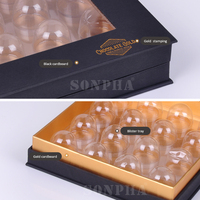 Boîte Cholate en forme de livre de luxe imprimée sur mesure Boîtes d'emballage rigide en carton pour chocolat avec fenêtre transparente