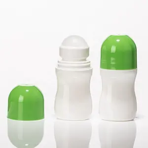 30Ml 1Oz Zwart Plastic Fles Roll Op Fles Rollerball Voor Deodorant Essentiële Oliën Parfum Moisturizer Cosmetische Verpakking