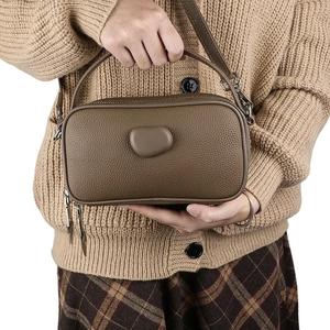 Bolsos cruzados de hombro AndoBag para mujer, bolso de teléfono de cuero vacuno genuino, informal y a la moda, mini bolso de mano pequeño 1508 - Product Image 6