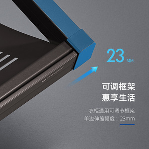 Foldable Shoe <b>Rack</b> <b>Wardrobe</b> Cabinet Sliding Drawer Damping Adjustable Storage for Closet Aluminum Alloy 600mm Standing Type - Product Image 2