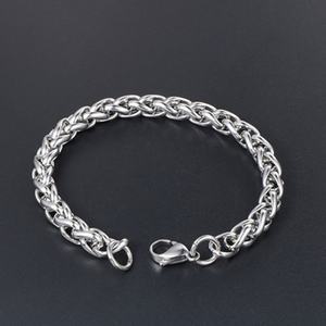 สร้อยข้อมือสแตนเลสสตีล 304 ขัดเงาคุณภาพสูง ป้องกันอาการแพ้ ขายส่ง ดีไซน์แฟชั่นปี 2024 - Product Image 4