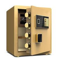 Coffre-fort numérique automatique XBT-45 avec lecteur d'empreintes digitales 2020, coffre-fort ignifuge en acier massif pour le bureau