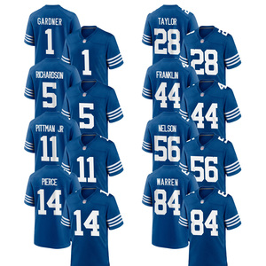 Maillot de football américain personnalisé 2026 Indianapolis – Tenues brodées pour jeunes – Vêtements de sport – Modèle alternatif Royal - Product Image 1