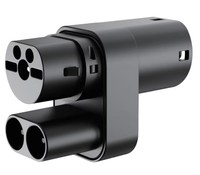 Adaptateur de charge CCS2 vers Type2 DC 200 ampères CCS Combo 2 Adaptateur de charge pour véhicule électrique Compatible avec Tesla Model S/X