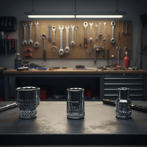 Clé à douille polygonale Fervi, série normale, 12 points, en acier au chrome vanadium, pour réparation automobile - Product Image 3