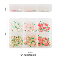 Hiasan Kuku 3D Bentuk Tulip dari Logam, Dekorasi Seni Kuku Bunga Mini, Aksesoris Kuku Floral untuk Manikur DIY