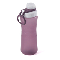 Bouteille d'eau potable pour enfants en plastique transparent sans BPA de 500 ml