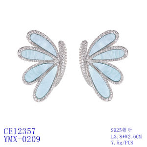 Mode Kubiek Zirkoon Strik Stud Oorbel Bruids Vrouwen Oorbellen Voor Jubilea Proms - Product Image 6