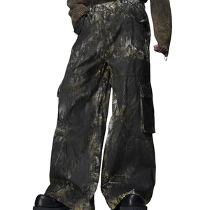 Pantalones vaqueros personalizados <span class=keywords><strong>de</strong></span> fabricante con árbol invertido, Camuflaje, pintura <span class=keywords><strong>de</strong></span> barro sucio, pantalones vaqueros Cargo, pantalones vaqueros, pantalones para hombre - Product Image 1