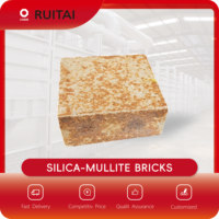 Brique de mullite de silice, réduit la formation d'anneaux dans le clinker de ciment, haute résistance à la compression, bonne résistance aux chocs thermiques