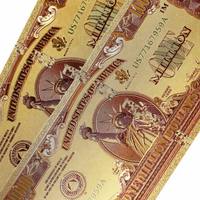 Carte-billet commémorative de 1 million de dollars en feuille d'or Statue de la Liberté, souvenir patriotique américain, objet de collection, cadeau