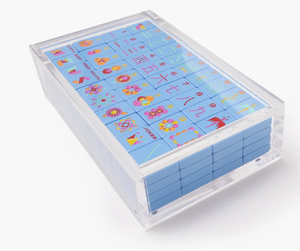 Factory Custom Made Transparent Lucite Acrylic <b>Mahjong</b> Premium Protect case <b>Set</b> for Display Only - Product Image 4