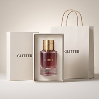 Boîte cadeau de luxe pour flacon de parfum vide en verre de 30 ml, 50 ml, 100 ml, avec étiquette personnalisée, coffret cadeau de parfum