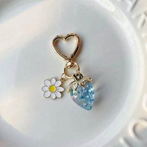2025 New Arrival High Quality Crystal Strawberry Metal Keychain Pendant Suitable for Girls <b>Gift</b> and <b>Bag</b> and Phone Pendant - Product Image 6
