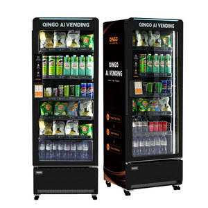 Qingo Stainless Steel 418L Capacity Automatic Smart <b>Touch</b> Screen Combo Vending Machine - Product Image 1