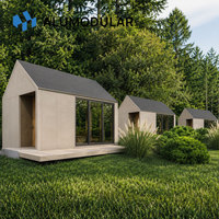 Maison Modulaire Préfabriquée Moderne en Acier avec Murs en Alliage d'Aluminium pour le Tourisme, Bureau et Chambre Inclus, Entièrement Meublée, Clé en Main, ISO