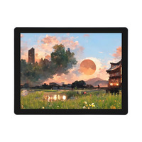 Custom 15" Multi Touch Screen Display Industrial Monitor Full Hd 15 17 Inch Capacitive 10 Points Black Plastic Display Monitor