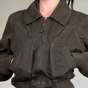 Robes décontractées de <span class=keywords><strong>style</strong></span> américain, <span class=keywords><strong>manteau</strong></span> tissé, mode féminine, manches longues, vêtements de travail, vêtements décontractés y2k, haut pour soirée - Product Image 1