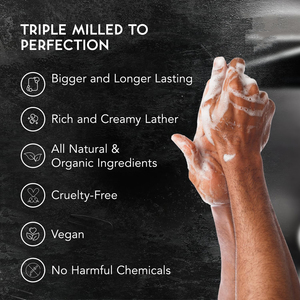 Натуральное глубокоочищающее отшелушивающее освежающее мыло-скраб с кофе для мужчин, ручной работы, для ванны и мытья рук - Product Image 5